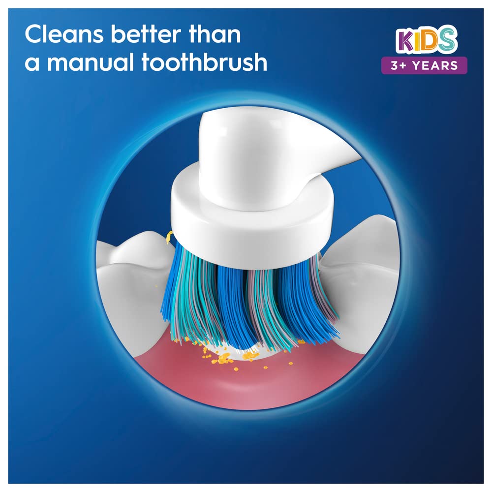 Oral-B Kids Electric Toothbrush, Christmas Gifts For Kids, 1 Toothbrush Head, Battery Powered, Extra Soft Bristles For Gentle Cleaning, For Ages 3+